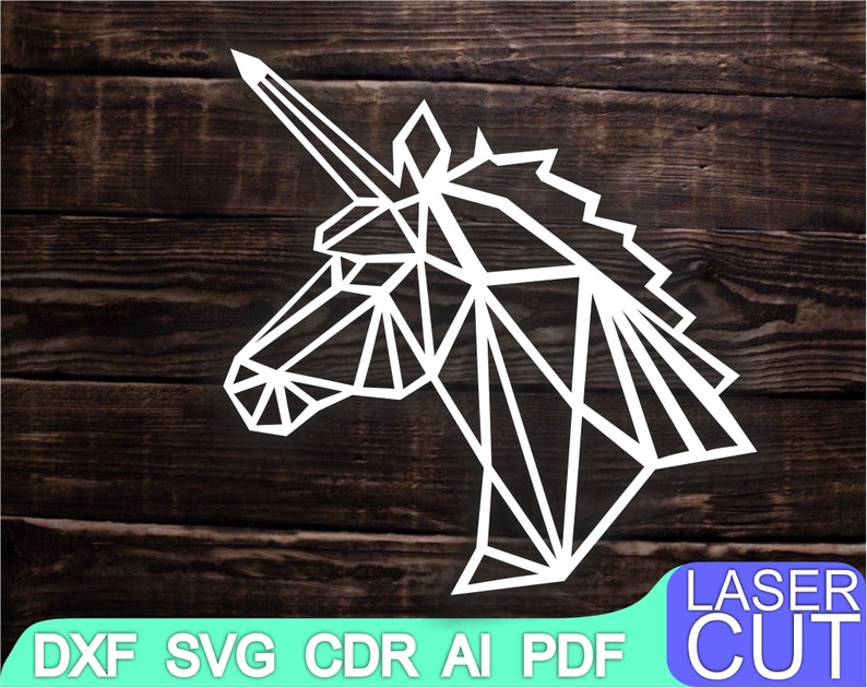 Unicorn Head Wall Art Wooden Laser Cut Decor Spirit Animal Etsy