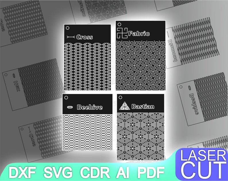 Download 10 Flexible cut Laser cut files SVG DXF CDR vector plans ...