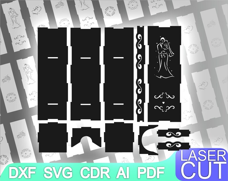 Laser Cut Box. Laser Cut Files SVG DXF CDR Vector Plans - Etsy