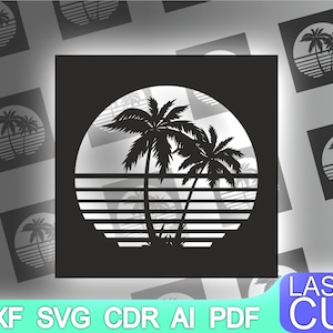 Wall Art. Laser cut files SVG, DXF, CDR vector plans, laser file, cnc pattern, cnc cut, laser cut, cnc route file, cnc file