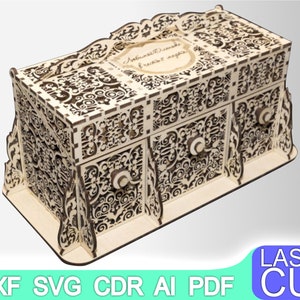 Organizer Laser cut files SVG DXF, CDR vector plans, laser file, cnc pattern, cnc cut, laser cut, Digital, Vector Files, Cdr, Ai, Svg