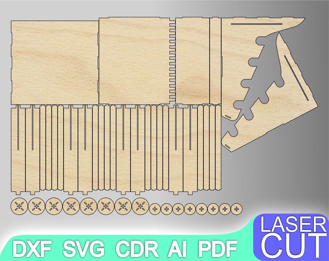 Laser Cut Box. Laser Cut Files SVG DXF CDR Vector Plans - Etsy