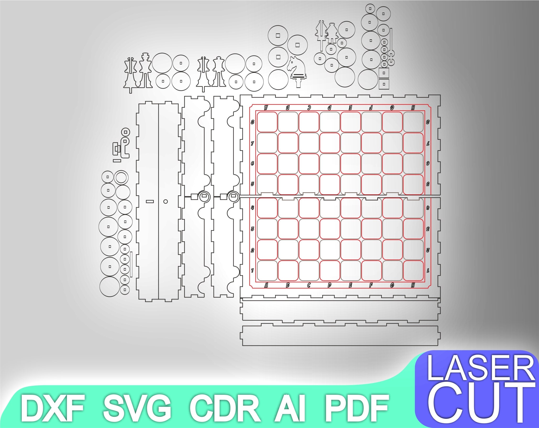 Wooden Game Vector for CNC Svg Vector File, Vector Cut File, Digital ...