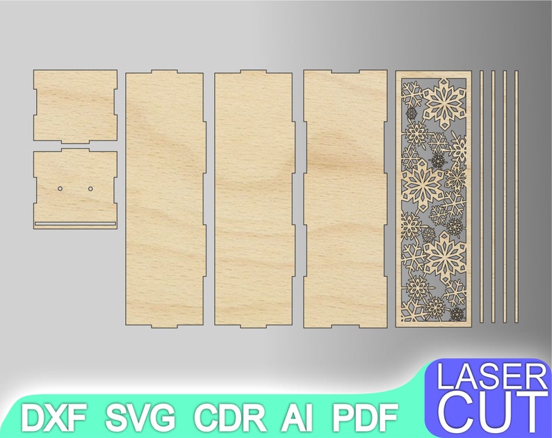 Laser Cut Box. Laser Cut Files SVG DXF CDR Vector Plans - Etsy