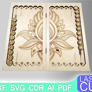 Backgammon Laser Cut vector for CNC svg vector file, vector cut file, digital vector art, cnc, cnc file, cnc pattern, cnc cut