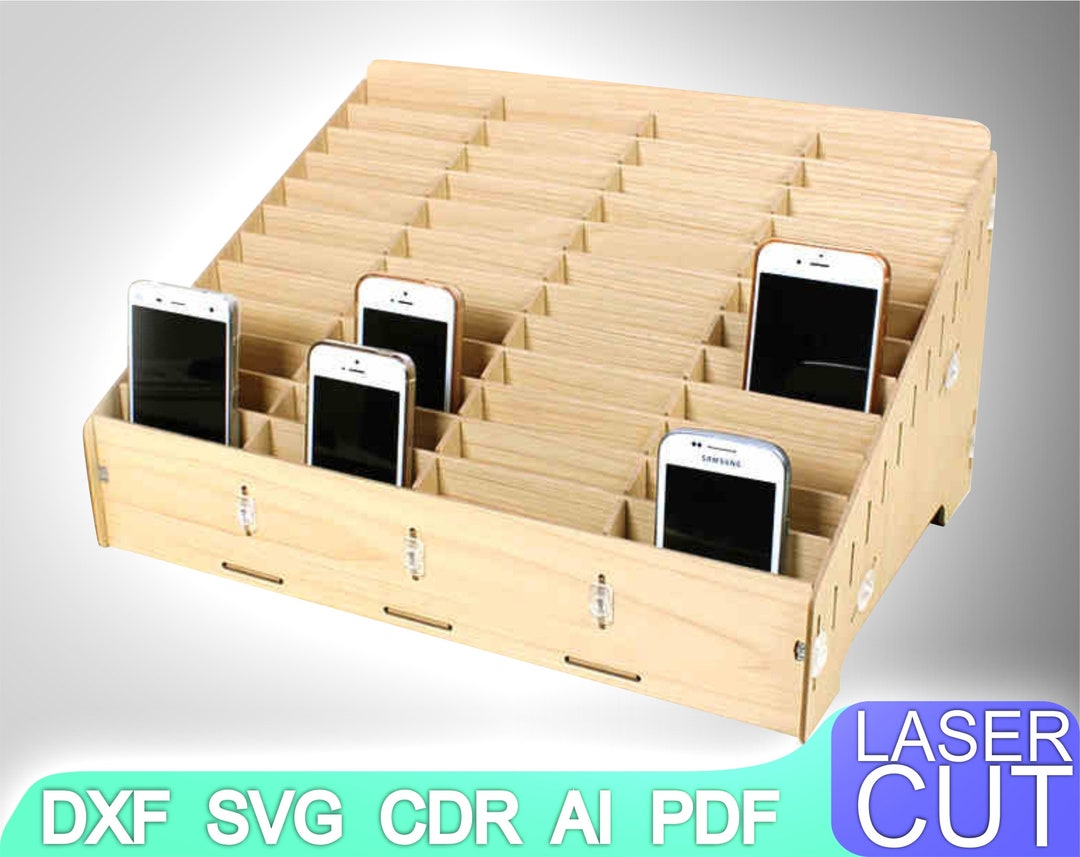Organizer Laser Cut Files SVG DXF, CDR Vector Plans, Laser File, Cnc ...