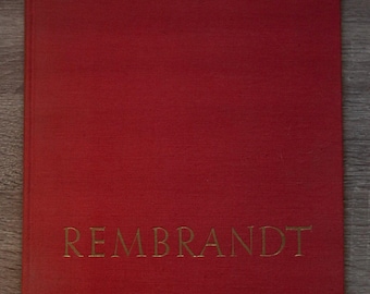 Rembrandt REPRODUCTIONS Book Miroslav Racek Artia 1960 vintage art book