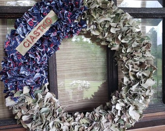 Patriotic Rag Army/Air Force wreath, USMC wreath, Patriotic Military rag wreath, army mom gift, army wife gift, air force gift, usmc gift