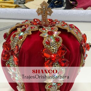 SHANGO/ Corona para SHANGO/Coronas Orisha/Trajes Orishas Barbara