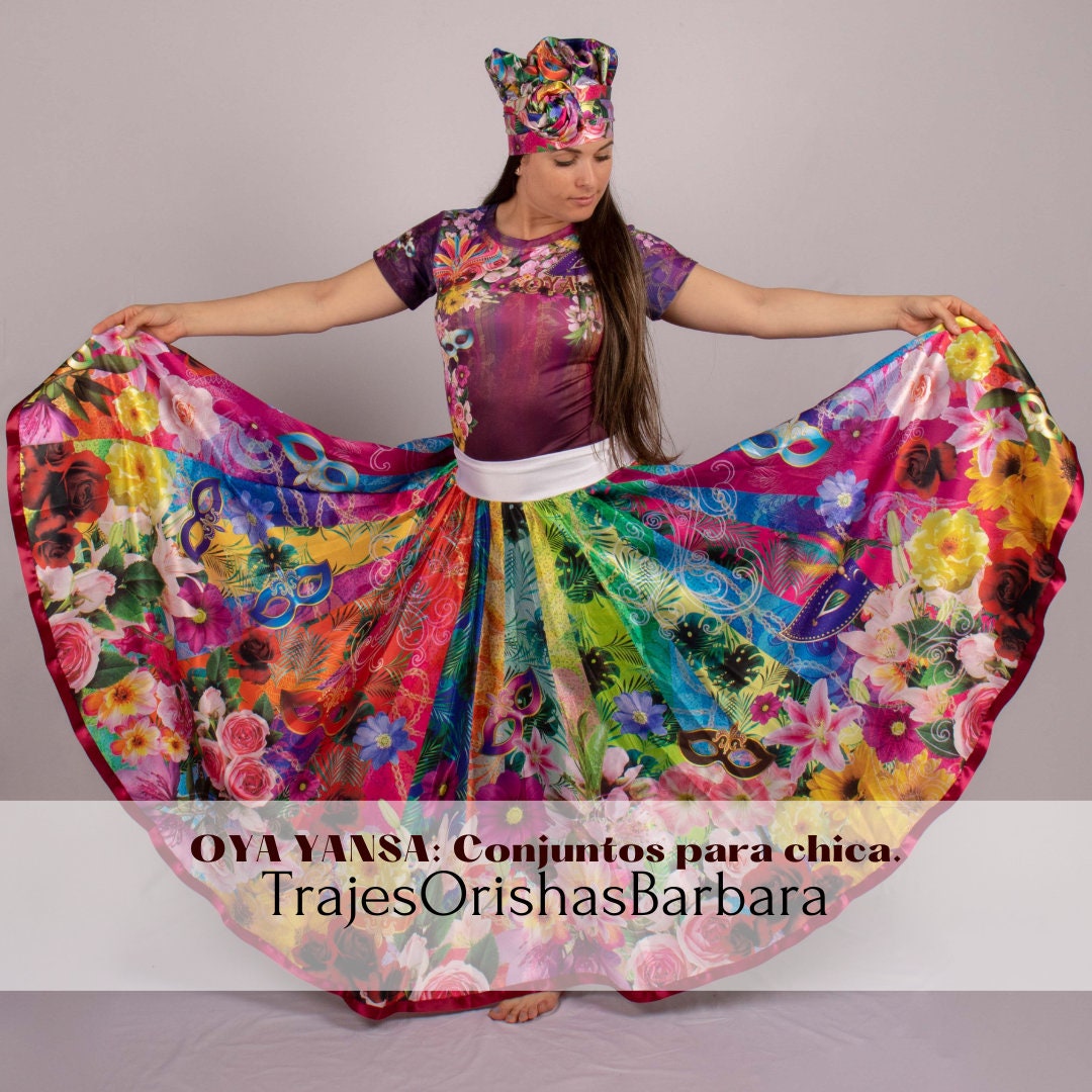 Danza Afro Vestimenta Saya Mujer Oya Traje