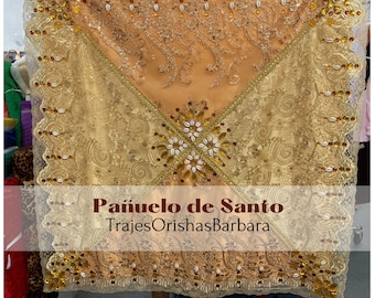 Pañuelos ORISHAS de 45x45 in/Pañuelo de Santo Orisha para trono, ceremonia  o decoración/ Accesorios/Miami7TrajesOrishasBarbara.