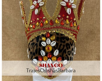 SHANGO Crown/ Corona para SHANGO/Coronas Orisha/Trajes Orishas Barbara
