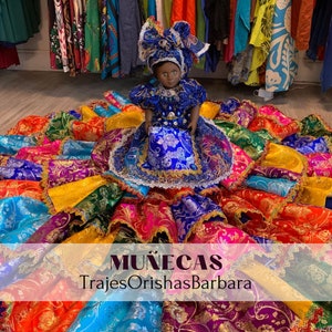 Oya Yanza-pop 18&quot; luxe/Muñeca de Oya/Santeria spirituele pop/religie Yoruba. Muñeca Oya Yanza / Muñeca Oya/TrajesOrishasBarbara.