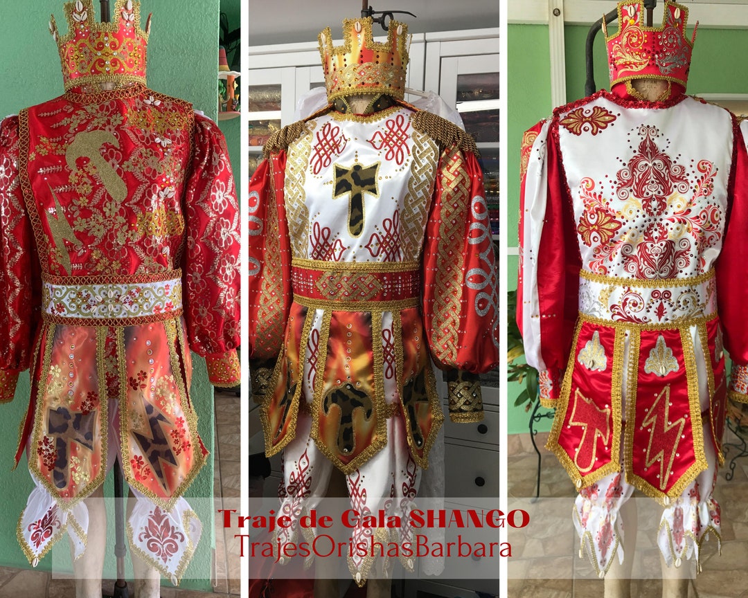 Traje de gala Shango Trajes de Shango Shango Costume Traje de gala para Shango Ropa de Shango. Etsy Mexico