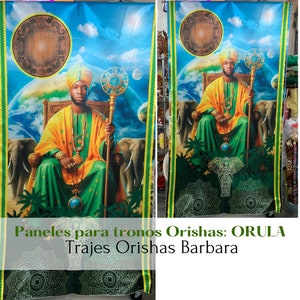 ORULA(N°5). Paneles para trono de ORULA. Paneles de pared. Orishas Panele für die Dekoration. 110 Punkte für 57 Punkte