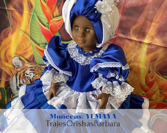 Yemaya Doll 18 muneca De Yemaya Santeria Spiritual Doll Religion Yoruba. Muneca Yemaya trajesorishasbarbara Etsy