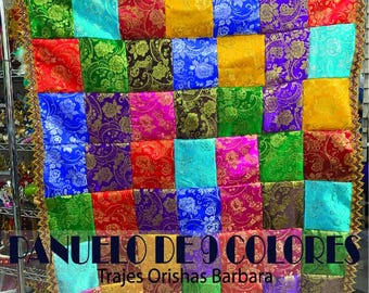 Paños ORISHAS 9 colores/Tamaño 45x45 in/Paño de ceremonia  o decoración/Accesorios/Miami/TrajesOrishasBarbara.