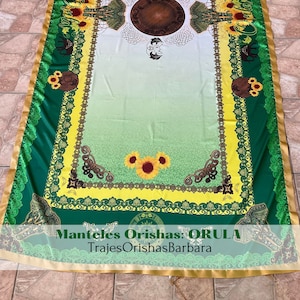 ORULA. Mantel voor ORULA. Tamaño 125" groot op 58 van het eerste moment, voor een deel van 8 taarten en volledig gevuld met sublimatie.