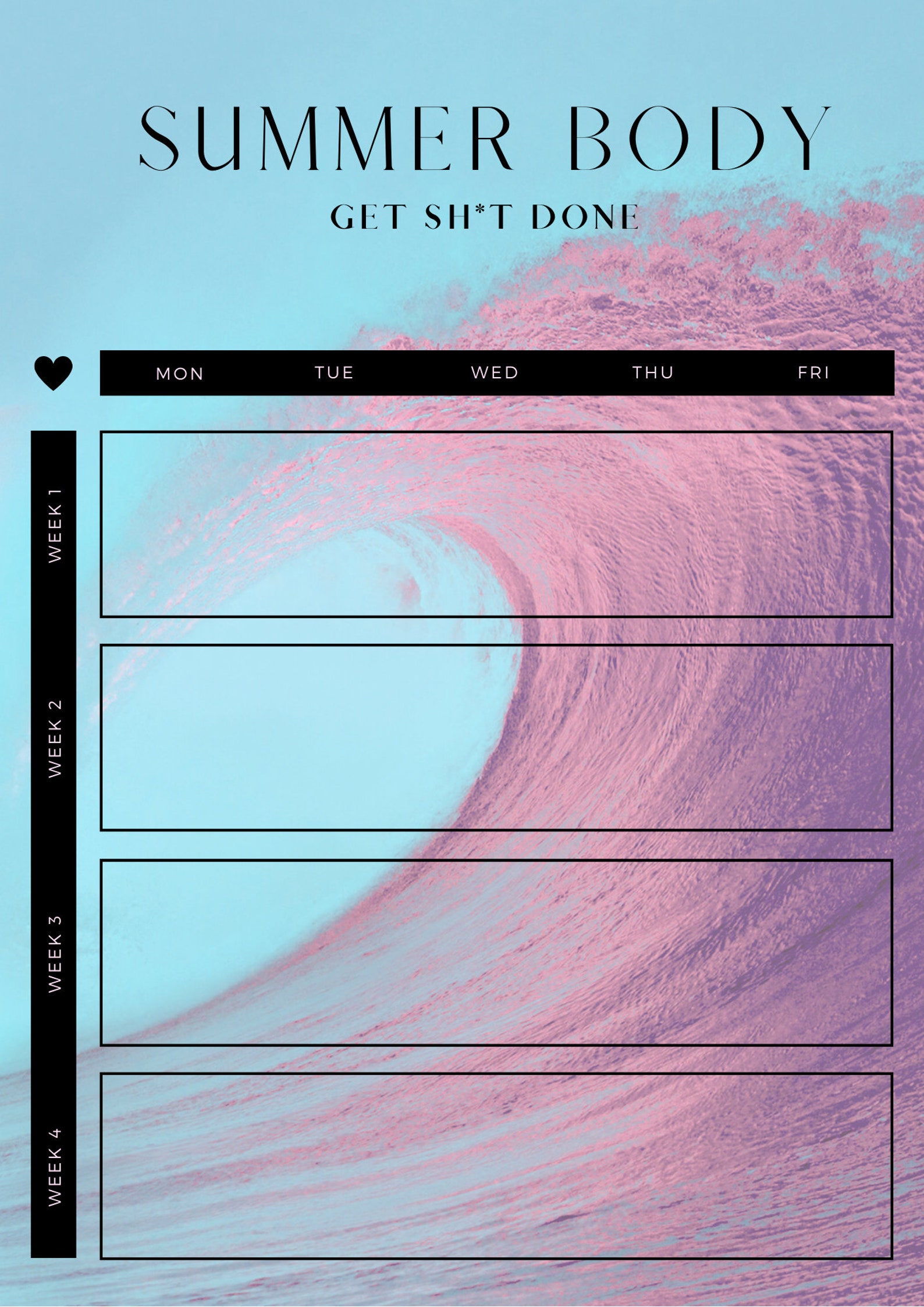 Workout Printable Planner 2 Templates Instant Download Printable PDF Etsy