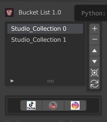 Bucket List Addon for Blender 3.6 Store Entire Scenes to Iterate and ...