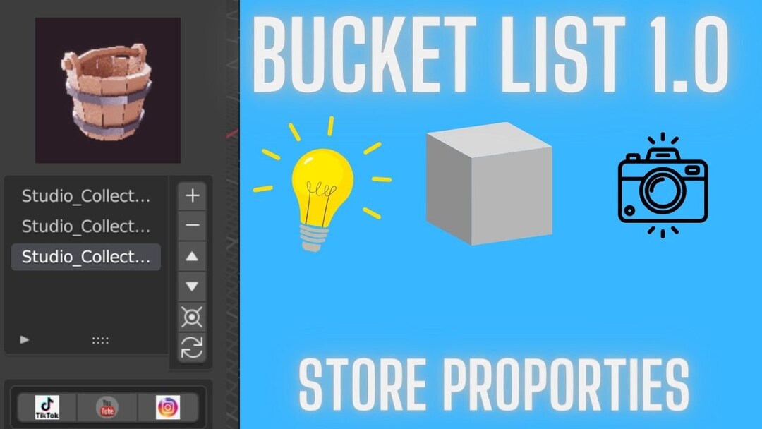 Bucket List Addon for Blender 3.6 Store Entire Scenes to Iterate and ...