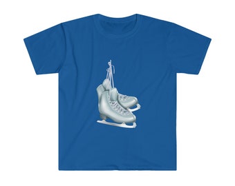 Ice Skating T-Shirt. For sports fans, 100% Cotton Tee. Wear What you Love.