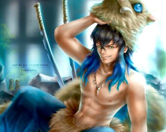 The Boar King - Slayer of Demons Anime art print