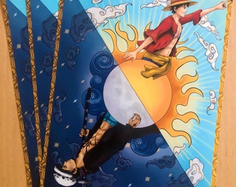 Sun & Moon - Captains Alliance Anime Print Poster
