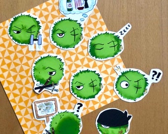 Marimo Mossball Stickers - Anime Stickers