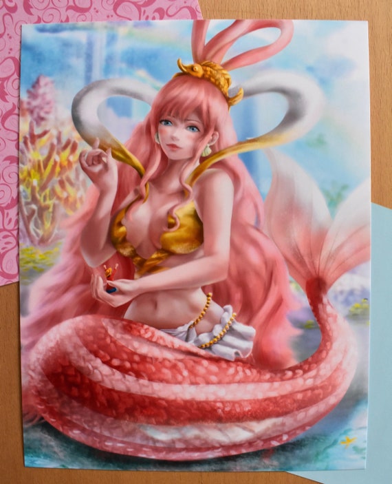 Mermaid Princess Print Anime Art Print - Etsy Mermaid Princess Print Anime Art Print - Etsy