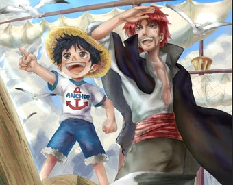 New Adventure - Anime pirate art poster anime art print piece