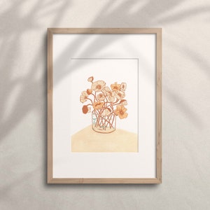 Icelandic Poppies - digital reproduction of original print