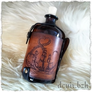 Bouteille (50cl) "Kraken", Pirate, accessoire costume, cosplay, déco