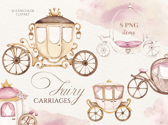 Watercolor Fairytale Carriage Clipart Princess Carriage - Etsy New Zealand Watercolor Fairytale Carriage Clipart Princess Carriage - Etsy New Zealand