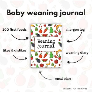 Afdrukbaar dagboek voor het spenen van baby's