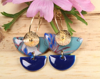 FLEURS DE COTON, Boucles d&#39;oreilles