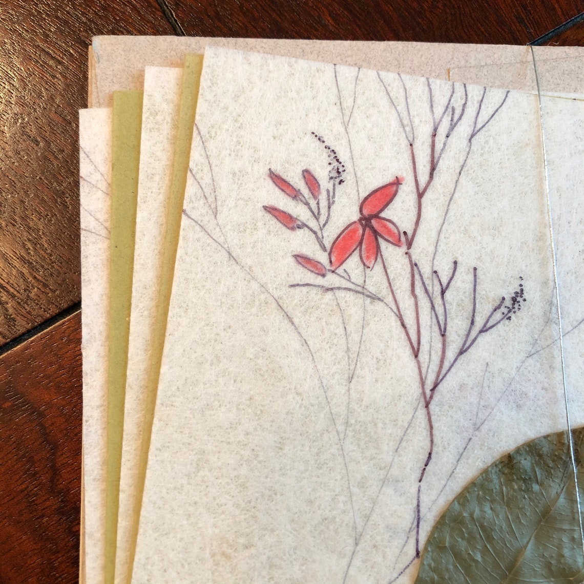 Dried Flower Greeting CardsMedium Set of 5 Etsy