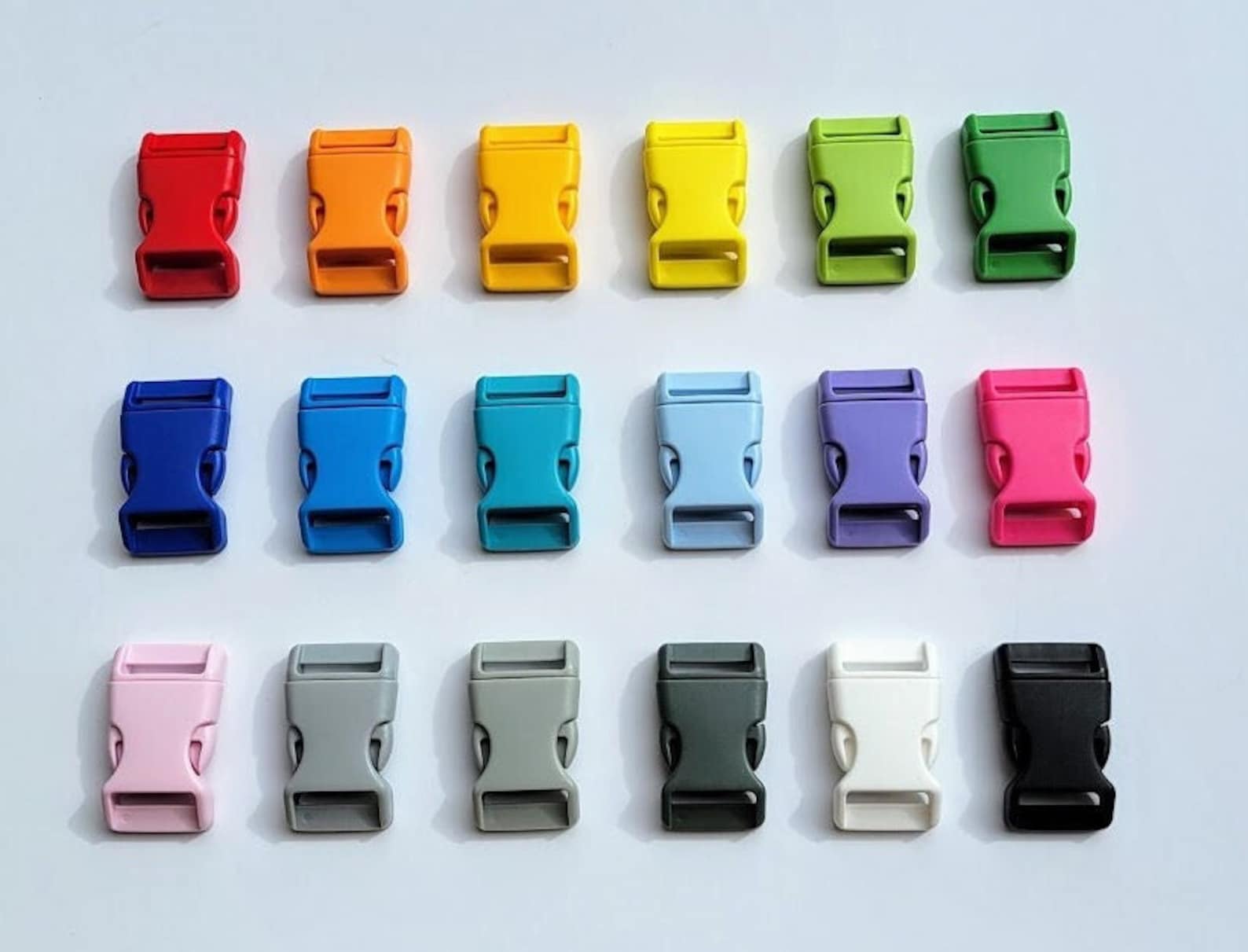 1in 25mm Contoured Side-release Plastic Buckles Set of 5 - Etsy