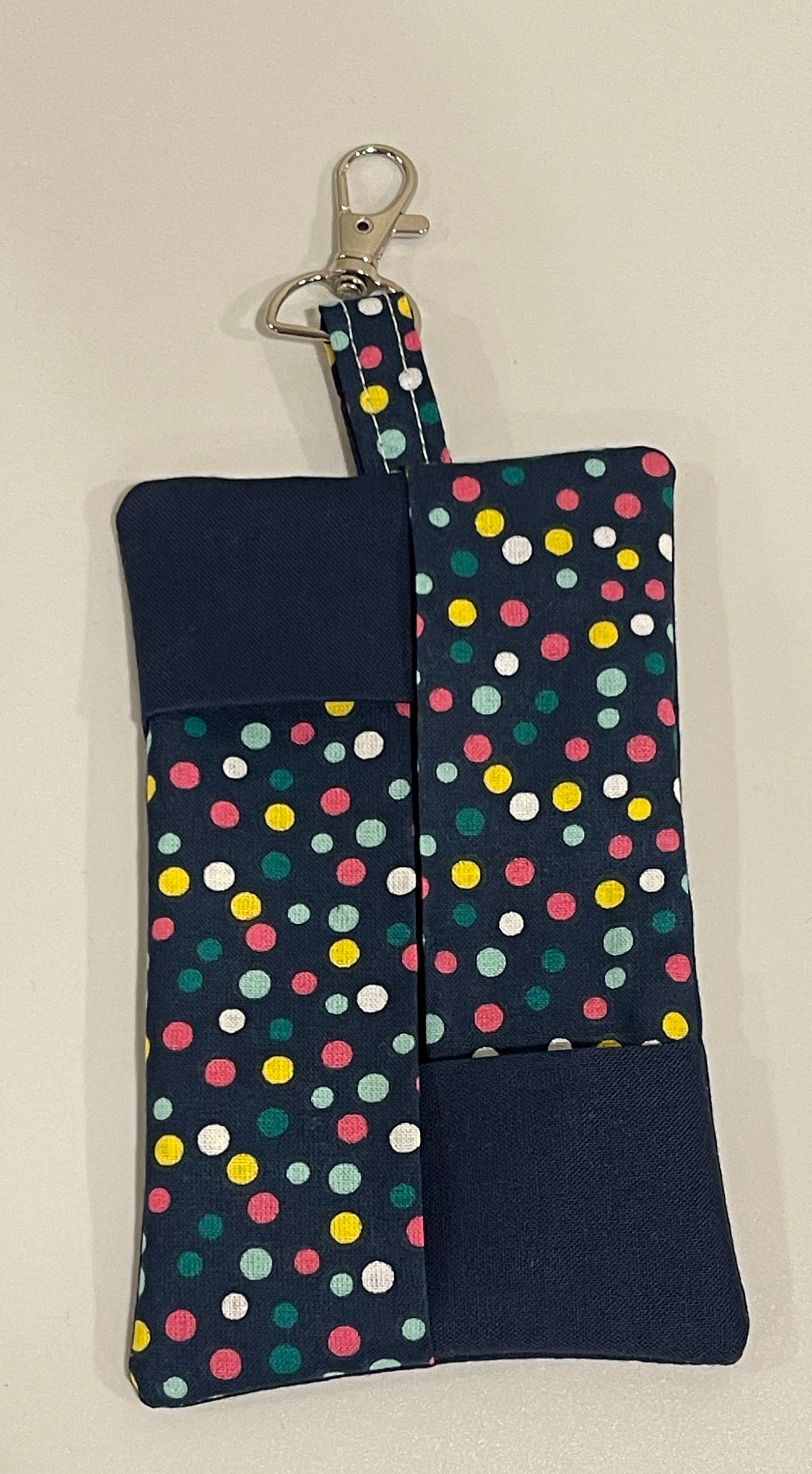 Floral Cotton Tissue Pouch With Keychain Clip - Etsy