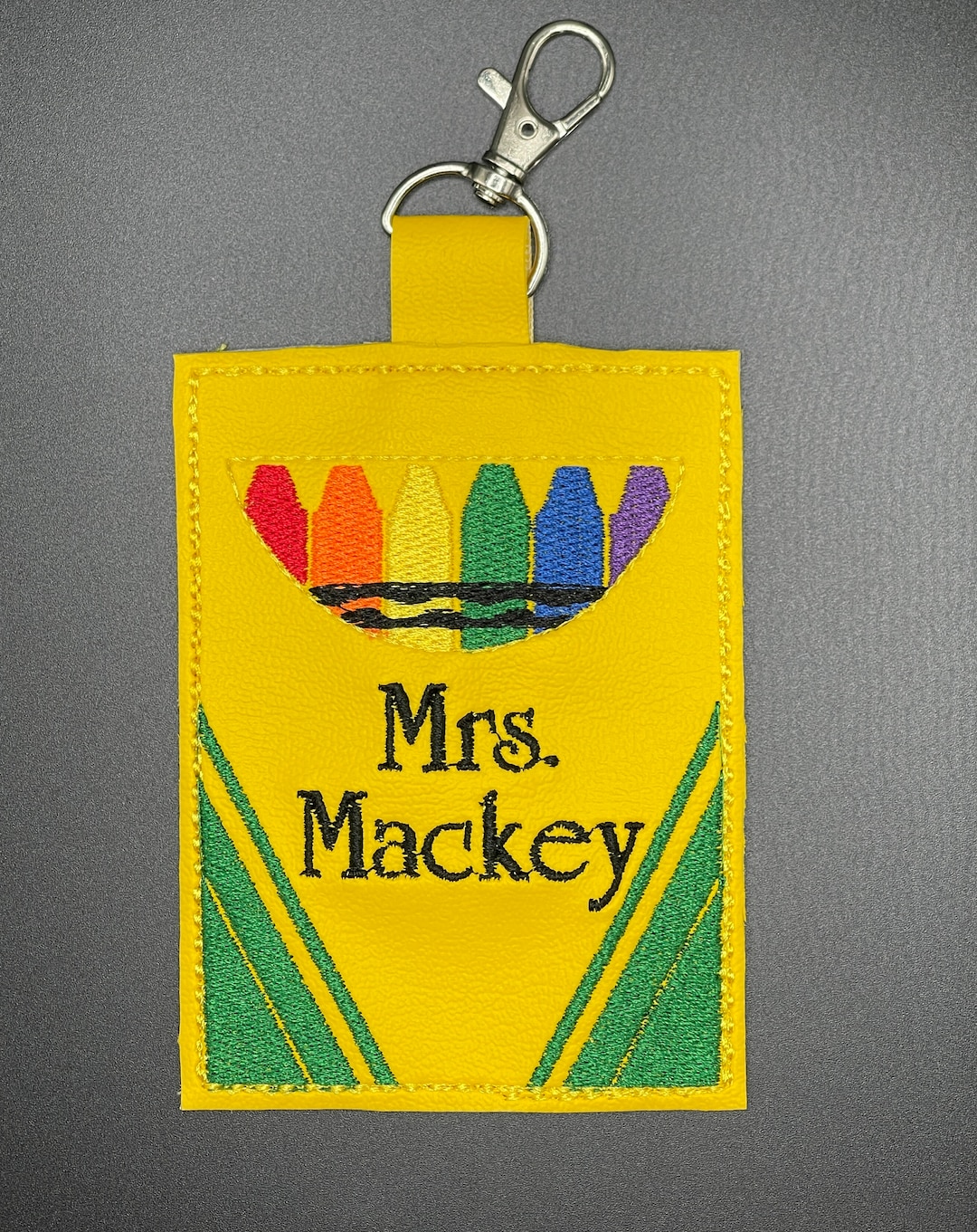 Teacher ID Badge Holder Crayon Box Inspired ID Badge Holder