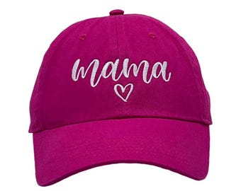 Embroidery "MAMA" Adults baseball hat, Custom Gift for Mama, Trendy gift for mom, Mother’s Day gift, Gift for women