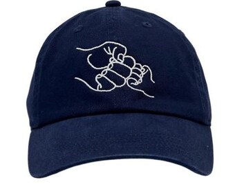 Fist Bump Embroidery Baseball Hat, Father Son Gift