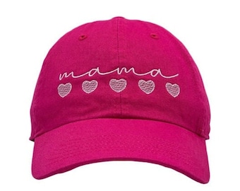 Adult "MAMA" Embroidery baseball hat,Custom Gift for Mama,Embroidery hats for women,Trendy gift for mom,Mother’s Day gift,gift for mom.