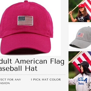 American Flag Baseball Cap USA for Men Women Teens | Embroidered Hat US Flag