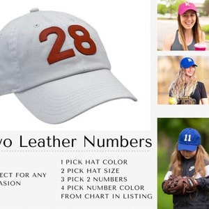 DOUBLE NUMBERS Initial Letter Patch baseball hats for Women Men Children,Custom Baseball Cap,Leather Patch Initial Customized Cap