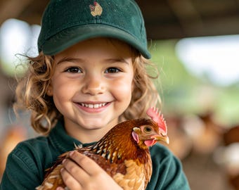 Embroidery"Chicken” Baseball Hats,Adult and Children Embroidery Baseball caps,Custom Embroidery Baseball Hats,
