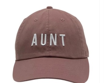 Aunt 3D Puff Embroidery Baseball Cap, Custom Women's Hat