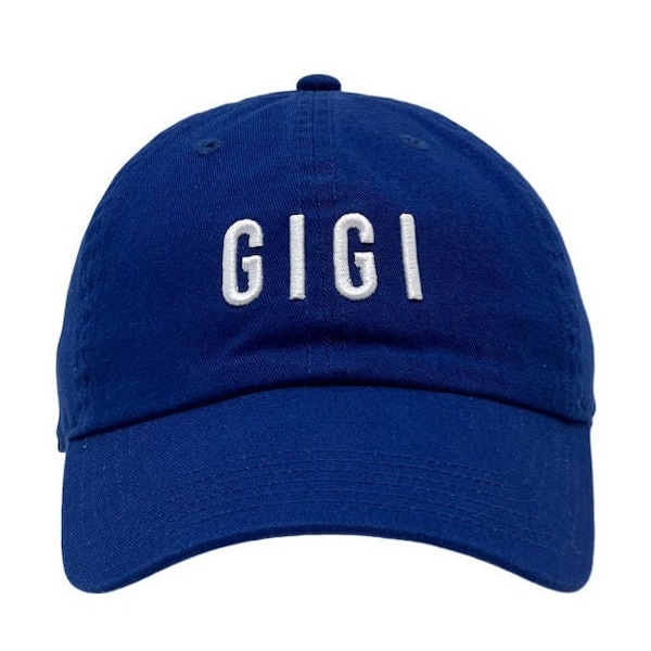 3D Puff "GIGI" Embroidery Baseball Hats,Adult Custom Baseball caps,Game Day Cap,Gigi Baseball Atletic cap