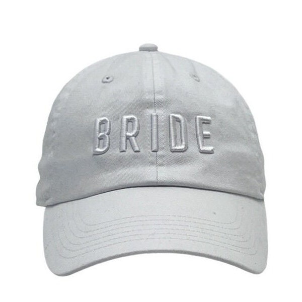 3D Puff "BRIDE" Embroidery Baseball Hats,Adult Custom Embroidery Bridal Accessories,Bridal Shower Gift,Unisex Embroidery Baseball Hats