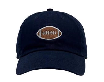 Football Embroidery Baseball Cap, Adult & Kids Cotton Athletic Hat